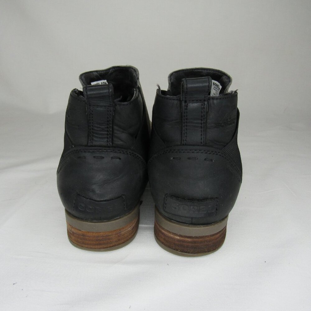 Sorel Quarry Gray Brown Distressed Emelie Chelsea Boot Women's 8.5 - Picture 4 of 8